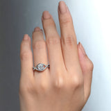 Moissanite Criss Cross Ring