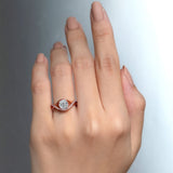 Moissanite Criss Cross Ring