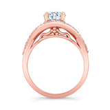 Moissanite Criss Cross Ring