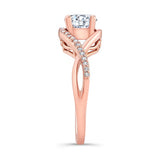 Moissanite Criss Cross Ring