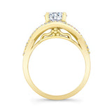 Moissanite Criss Cross Ring