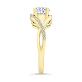 Moissanite Criss Cross Ring