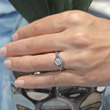 Moissanite Criss Cross Ring