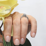 Moissanite Criss Cross Ring