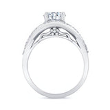 Moissanite Criss Cross Ring
