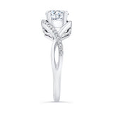Moissanite Criss Cross Ring