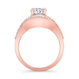 Moissanite Criss Cross Ring Set
