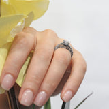 Moissanite Criss Cross Ring Set