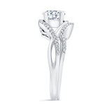 Moissanite Criss Cross Ring Set