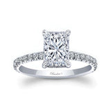 Ella Radiant Cut Moissanite Engagement Ring
