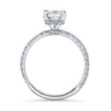 Ella Radiant Cut Moissanite Engagement Ring