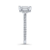 Ella Radiant Cut Moissanite Engagement Ring