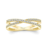 Criss Cross Diamond Promise Ring