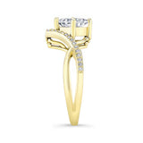 Unique Princess Cut Engagement Ring