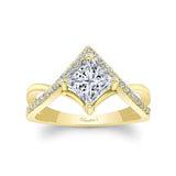 Unique Princess Cut Engagement Ring