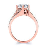 Princess Cut Split Shank Ring