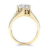 Princess Cut Split Shank Ring