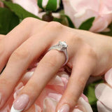 Princess Cut Split Shank Ring