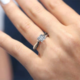 Princess Cut Black Diamond Accent Ring