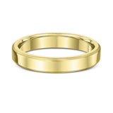 4mm Beveled Yellow Gold Wedding Band