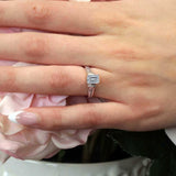 Emerald Cut Moissanite Ring