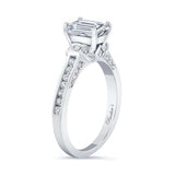 Emerald Cut Moissanite Ring