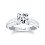 1 Carat Moissanite Solitaire Engagement Ring