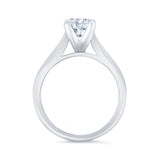 1 Carat Moissanite Solitaire Engagement Ring