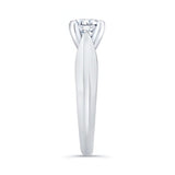 1 Carat Moissanite Solitaire Engagement Ring