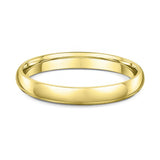 3mm Classic Rounded Polished Yellow Gold Band