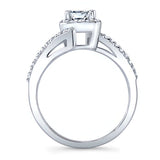 Radiant Cut Halo Engagement Ring