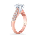 2 Row Moissanite Ring