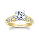 2 Row Moissanite Ring