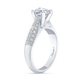 2 Row Moissanite Ring