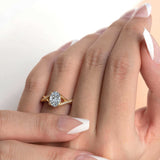 One Carat Oval Diamond Ring