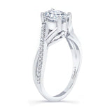 One Carat Oval Diamond Ring