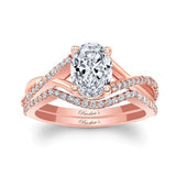 One Carat Oval Diamond Bridal Set