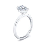 Pear Solitaire Ring