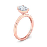 Pear Solitaire Ring