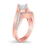 Princess Cut Diamond Engagement Ring Set