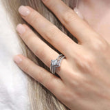 Princess Cut Diamond Engagement Ring Set