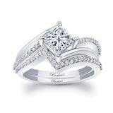 Princess Cut Diamond Engagement Ring Set