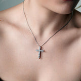 Lab Diamond Cross Necklace