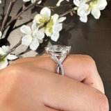 3 Carat Marquise Moissanite Ring Set