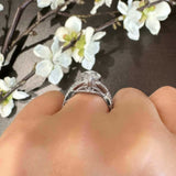 3 Carat Marquise Moissanite Ring Set