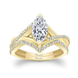 1 Carat Marquise Diamond Ring Set