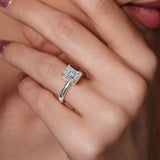 Emerald Cut Solitaire Engagement Ring