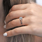 Twist Solitaire Engagement Ring