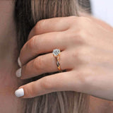 Twist Solitaire Engagement Ring