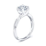 Twist Solitaire Engagement Ring